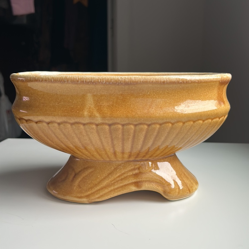 Vintage Art Pottery Floral Planter / Vase